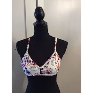 Jolyn Bennett 2 Swim Top Bikini Floral Large L Print